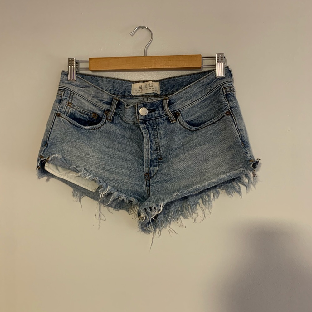 Free People Jean shorts